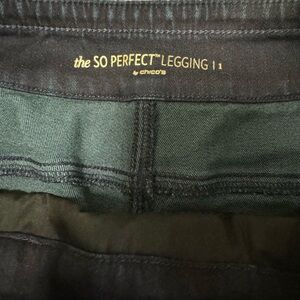 Chicos dark demin jeggings  size 1